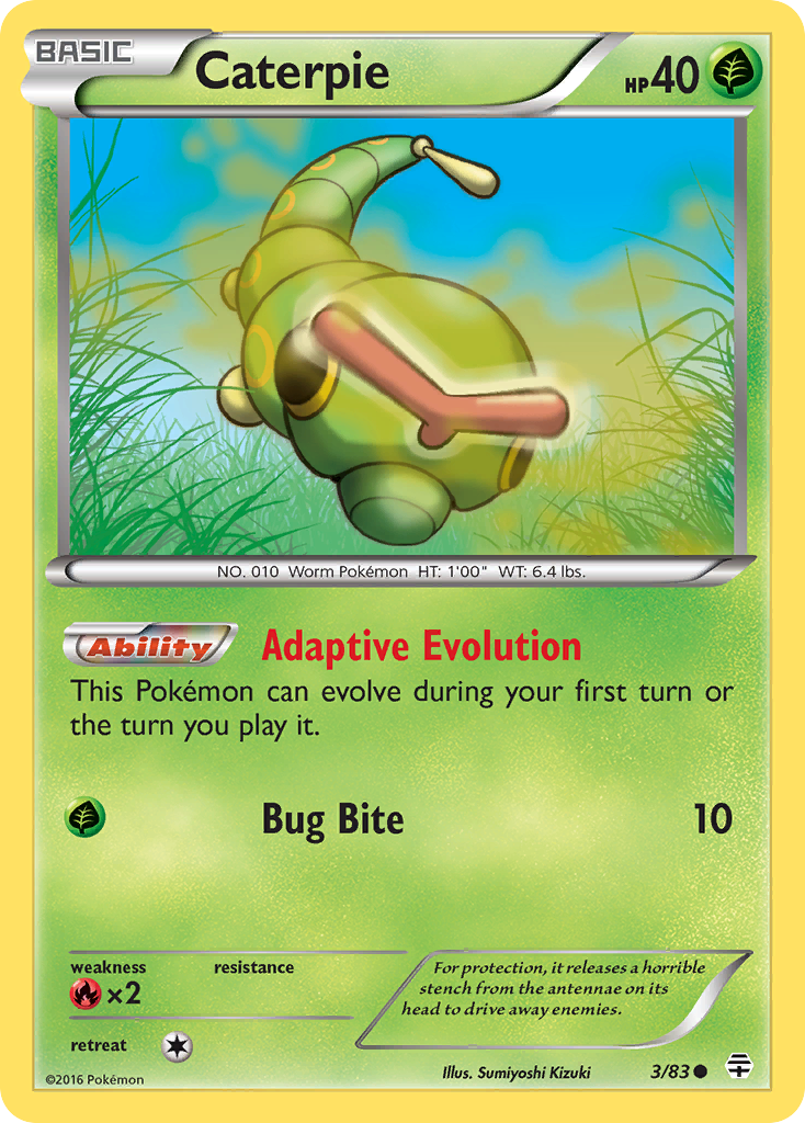 Generations Caterpie #3/83